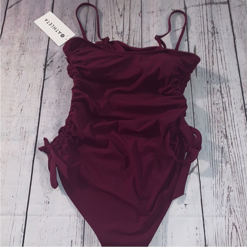 Athleta Purple Women's One Piece Swimsuit - Picture 6 of 6